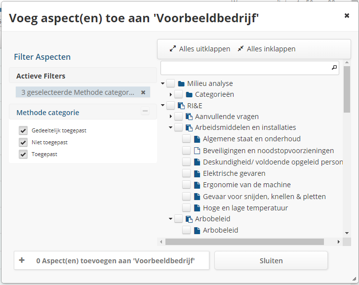 Screenshot aspect zichtbaarheid